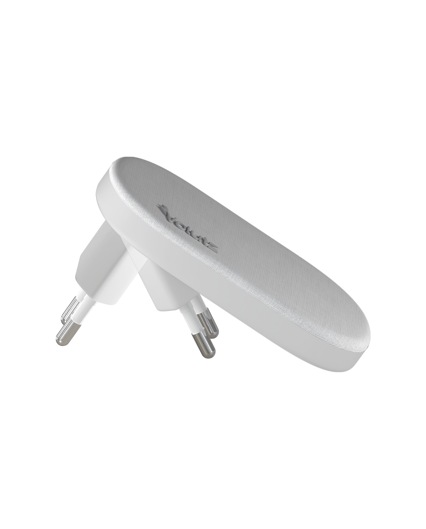 Quantum I 20W Ultra-slim Travel Charger USB-C Snow-white with USB-C to USB-C Cable - Volutz