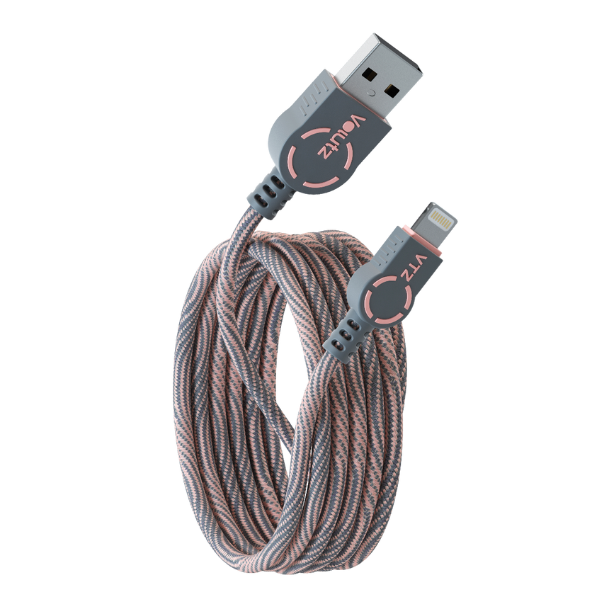 Lightning to USB A Cable - Rose Gold - Volutz